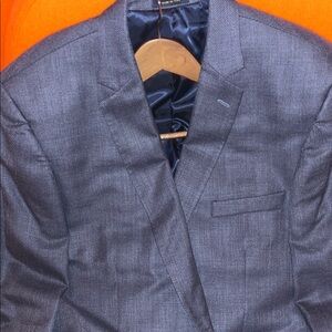 Club Room Gray-Blue Textured Sport Coat Blazer